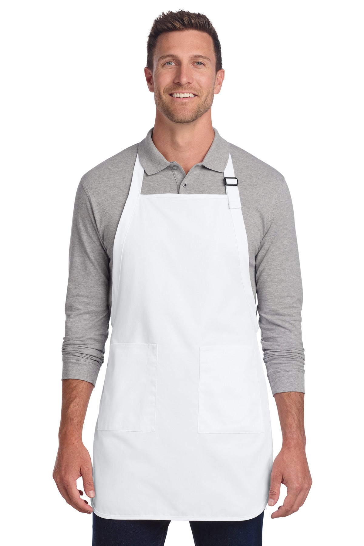 Port Authority ® Full-Length Two-Pocket Bib Apron. A600