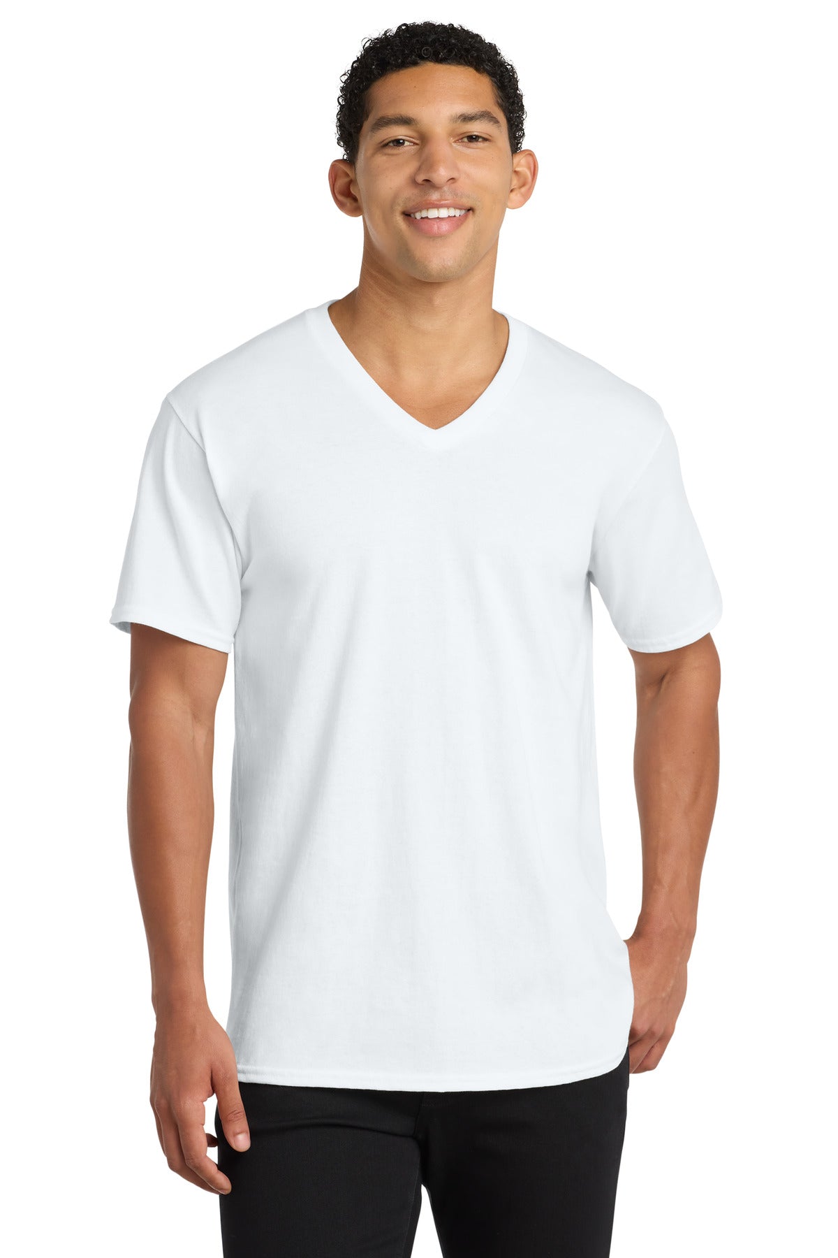 Port & Co ® Core Cotton V-Neck Tee. PC54V