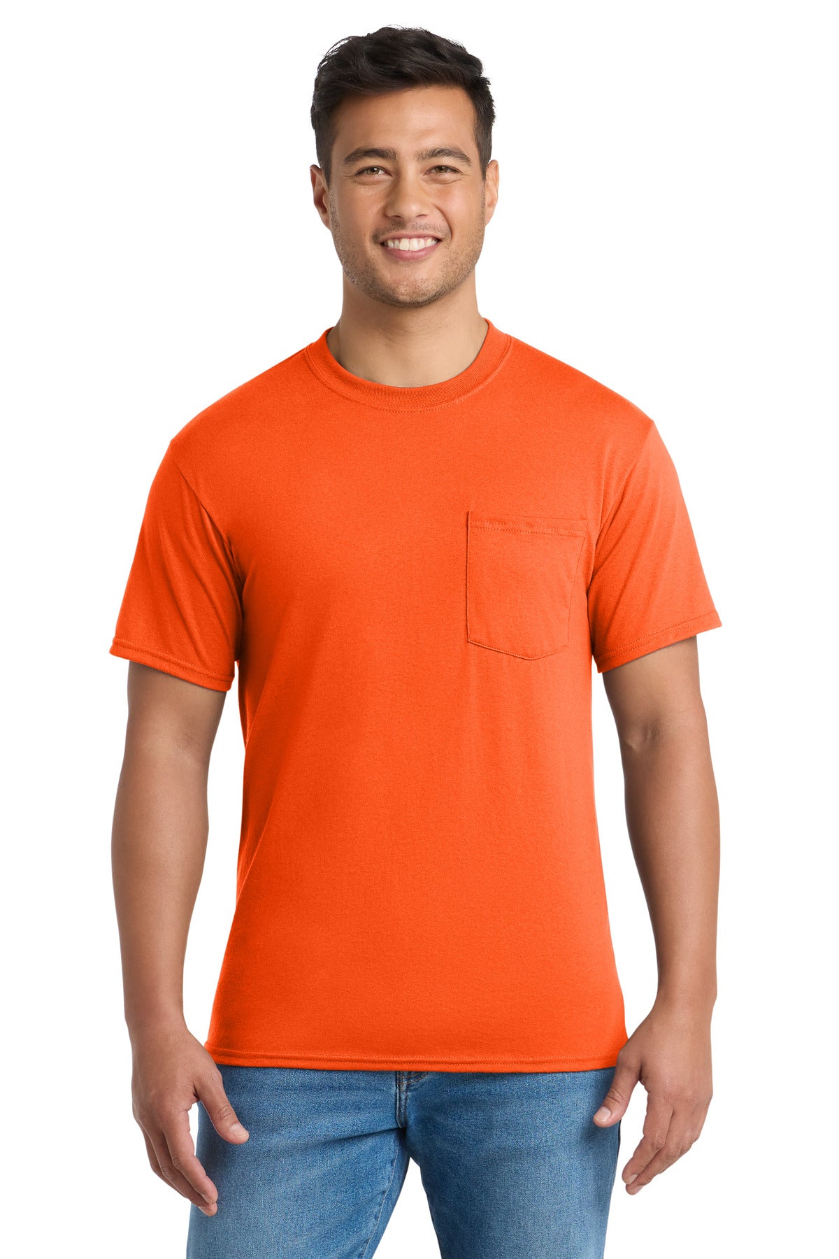 Port & Co ® Tall Core Blend Pocket Tee. PC55PT