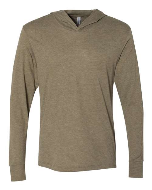 Unisex Triblend Hooded Long Sleeve Pullover Tee