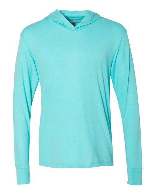 Unisex Triblend Hooded Long Sleeve Pullover Tee