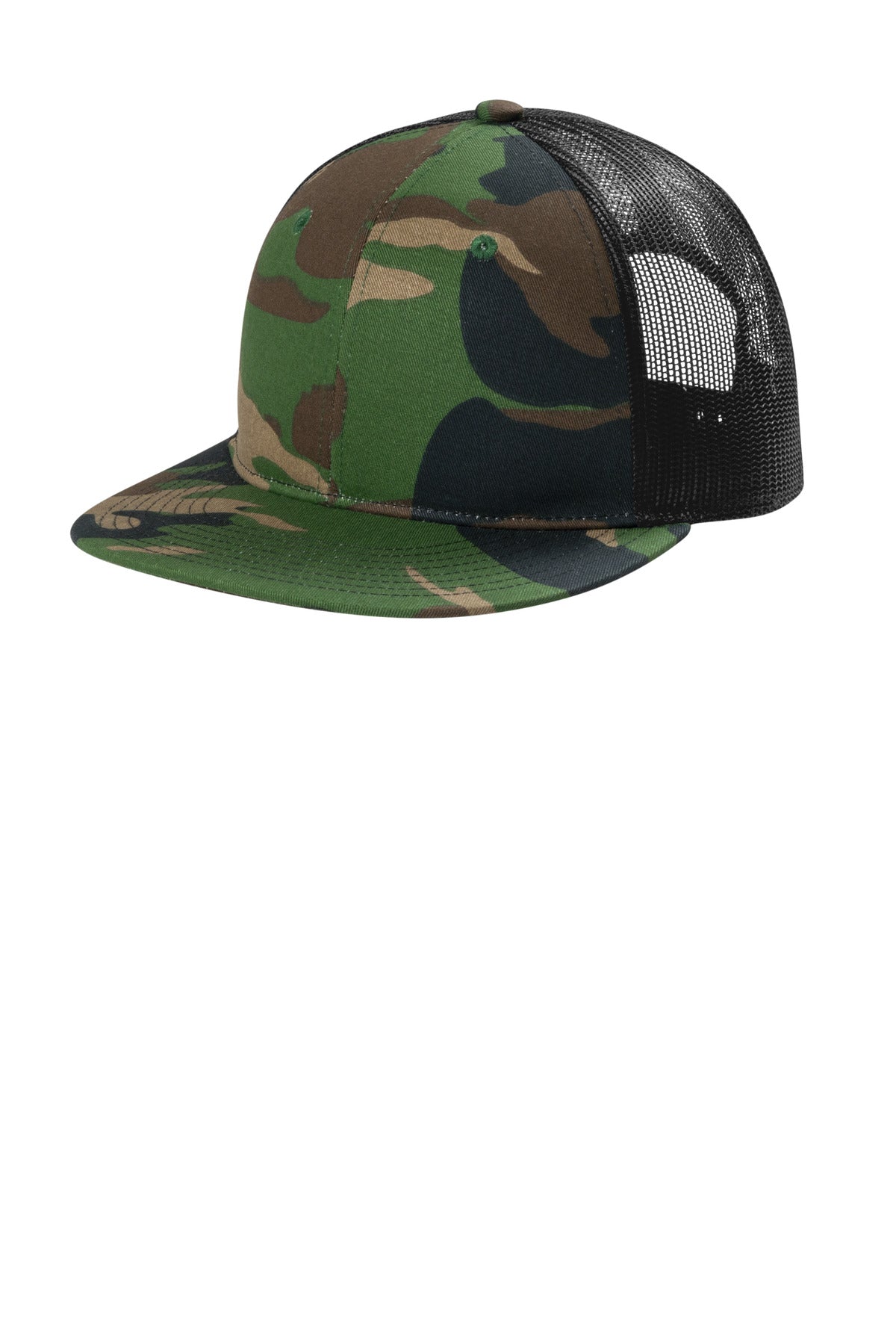 Port Authority ®;  Snapback Flat Bill Trucker Cap C117