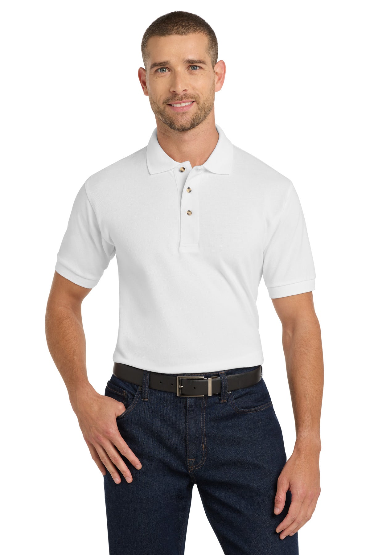 Port Authority ®  Heavyweight Cotton Pique Polo.  K420