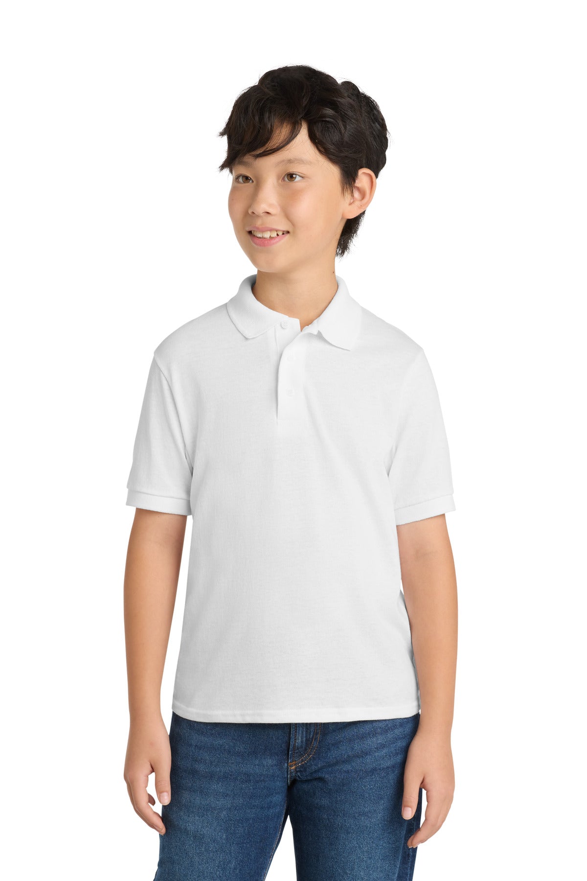 Port & Co ®  Youth Core Blend Jersey Knit Polo. KP55Y