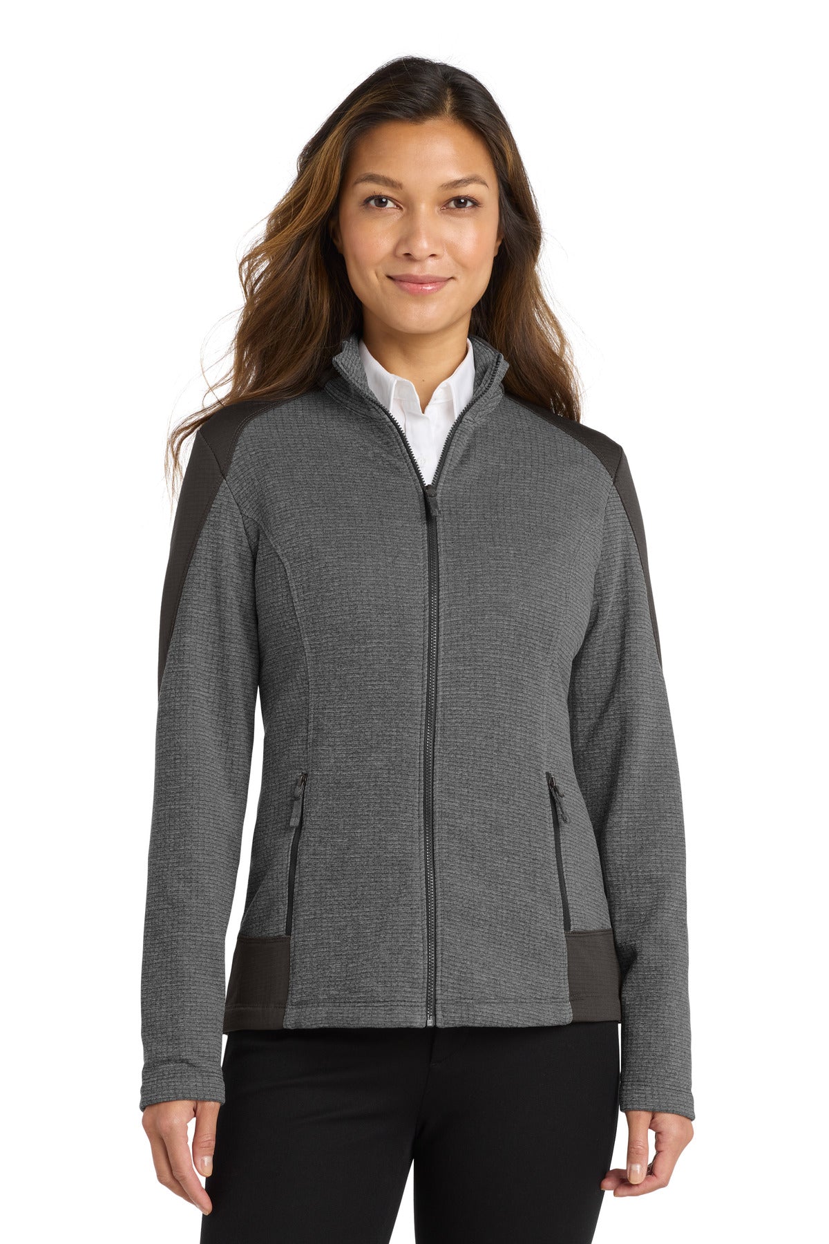 Port Authority  ®  Women's Grid Fleece Jacket. L239
