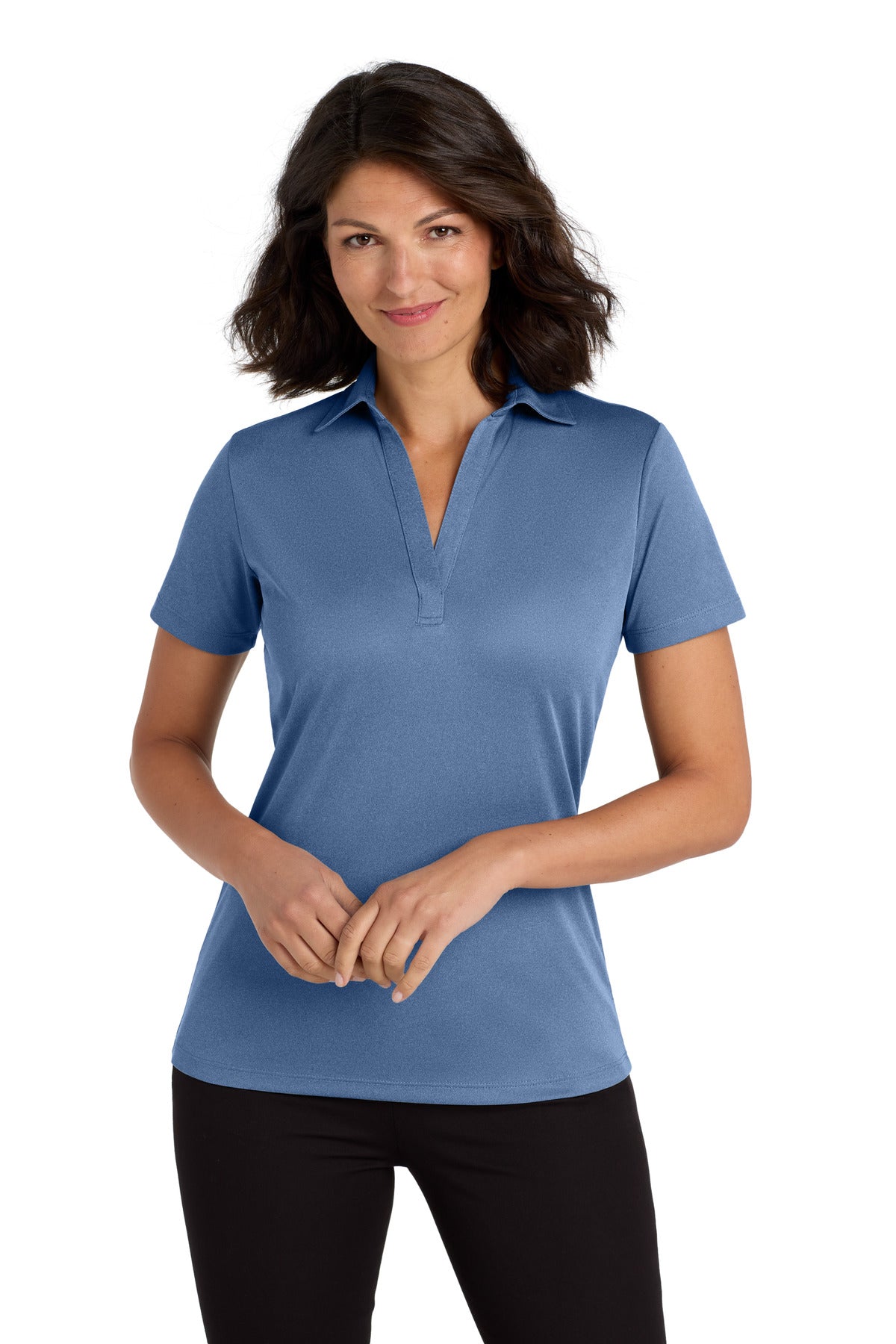 Port Authority  ®  Women's Heathered Silk Touch  ™  Performance Polo. LK542