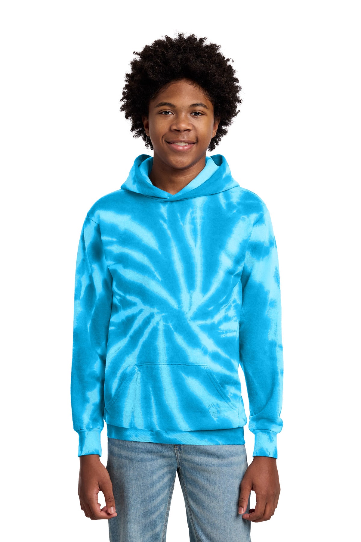 Port & Co ®  Youth Tie-Dye Pullover Hooded Sweatshirt. PC146Y