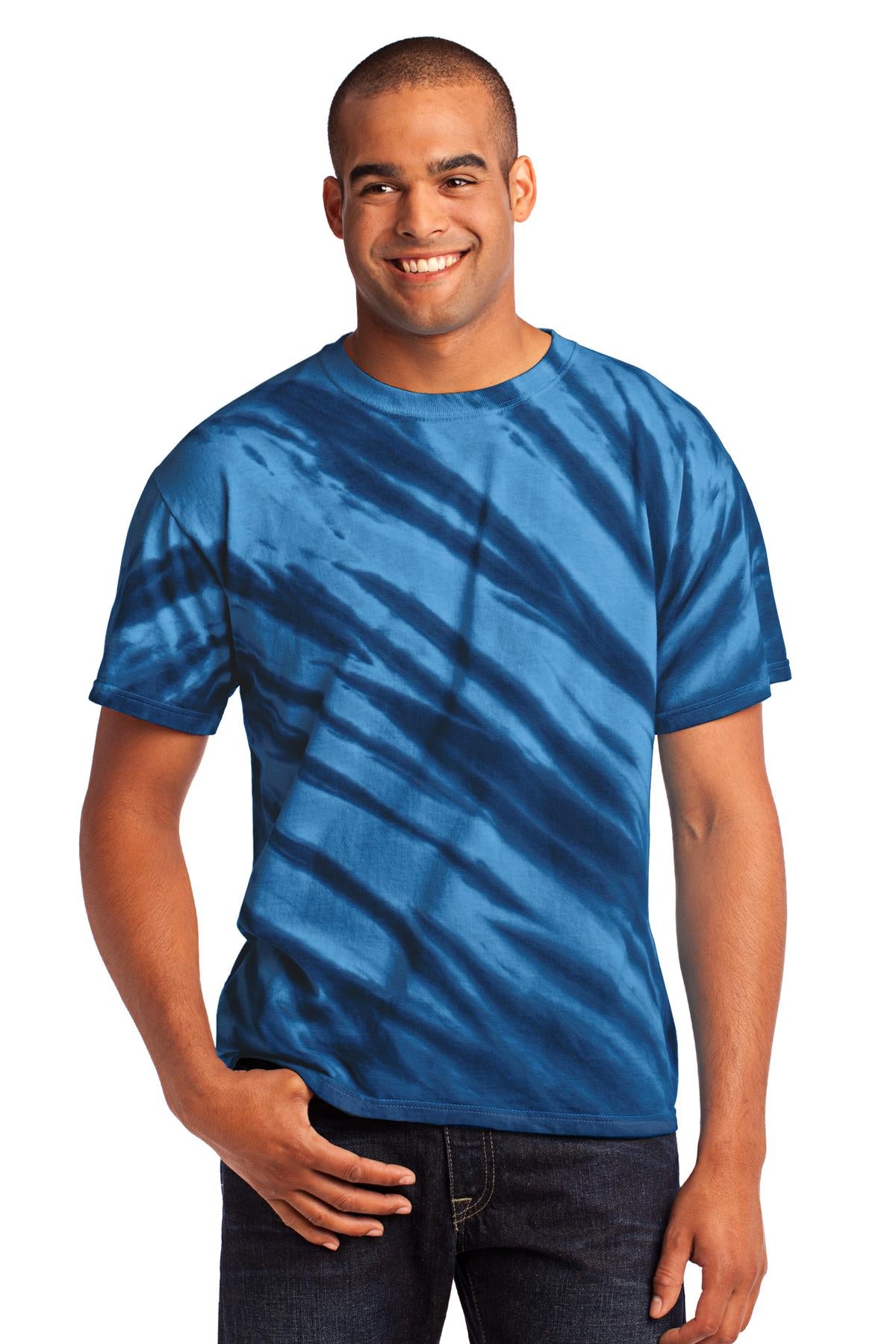 Port & Co ™  Tiger Stripe Tie-Dye Tee. PC148