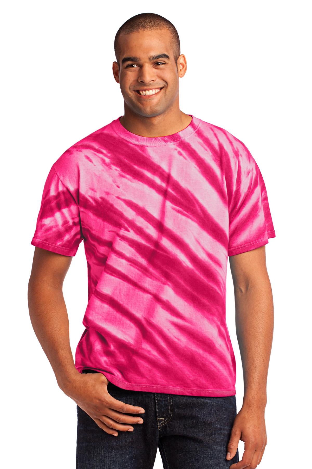 Port & Co ™  Tiger Stripe Tie-Dye Tee. PC148