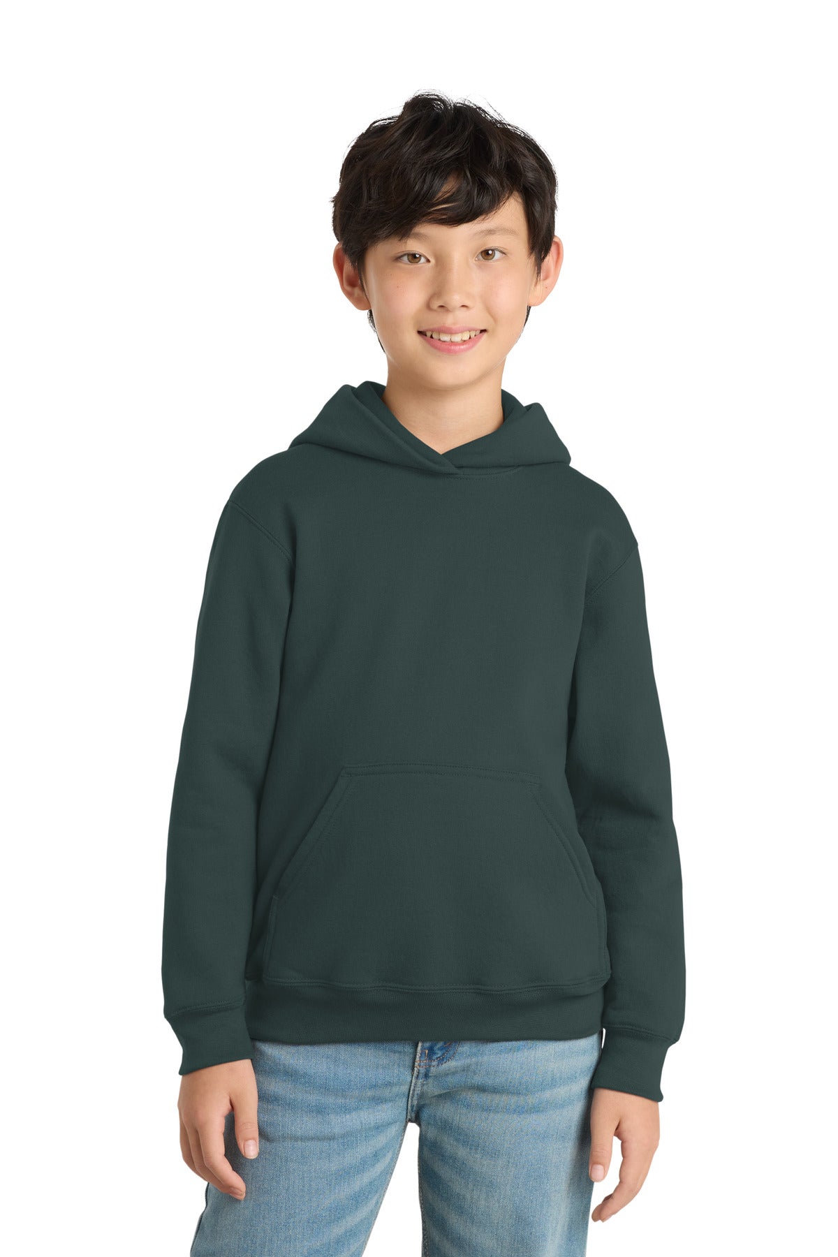 Port & Co ™  Youth Core Fleece Pullover Hooded Sweatshirt.  PC90YH