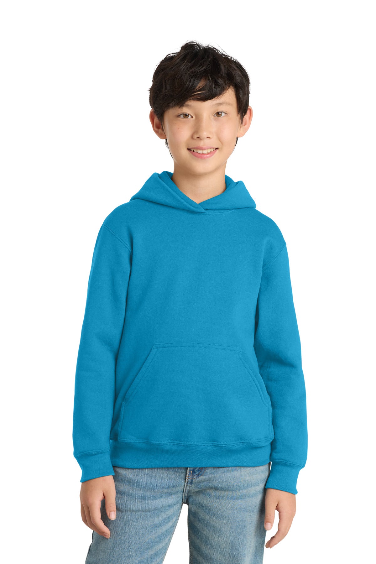 Port & Co ™  Youth Core Fleece Pullover Hooded Sweatshirt.  PC90YH