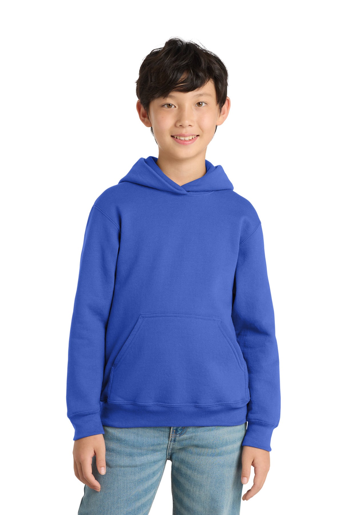 Port & Co ™  Youth Core Fleece Pullover Hooded Sweatshirt.  PC90YH
