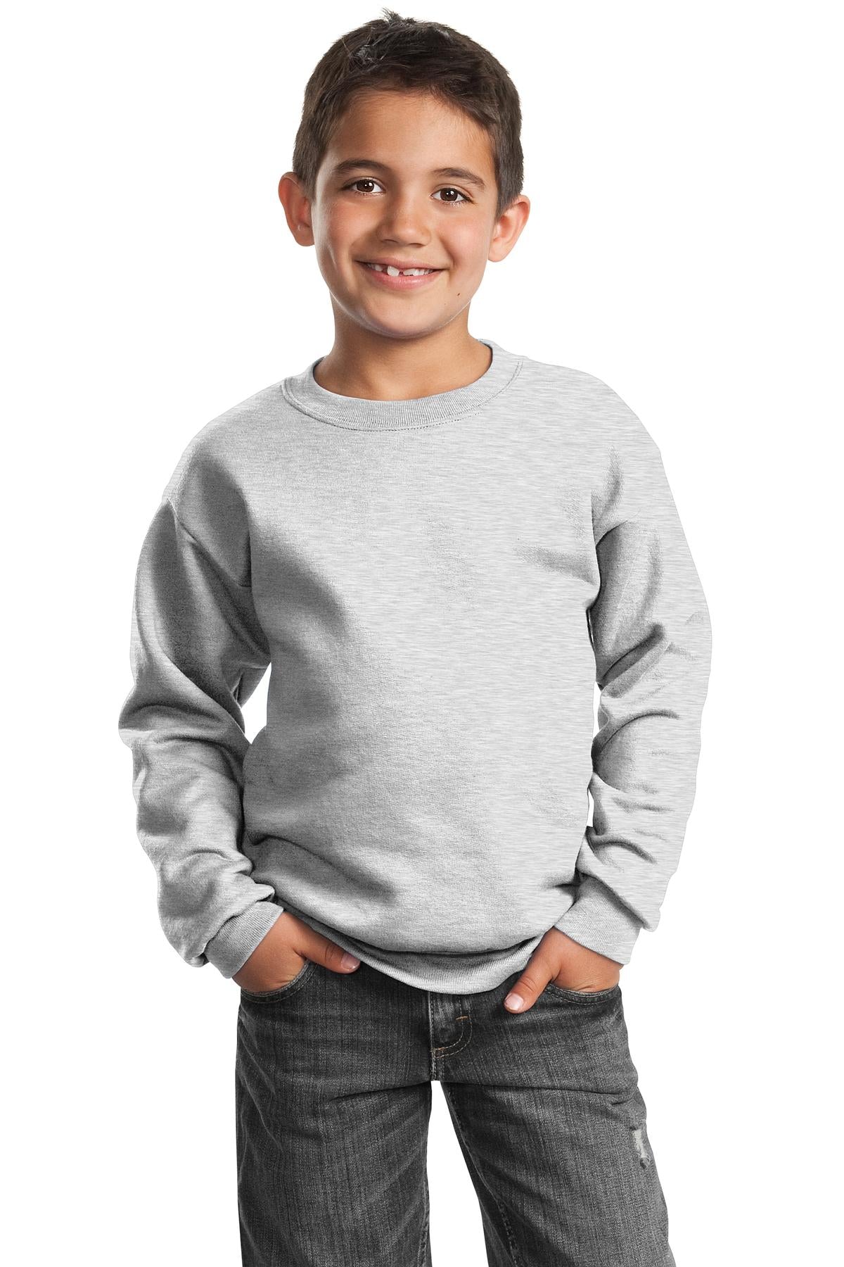 Port & Co ™  Youth Core Fleece Crewneck Sweatshirt.  PC90Y