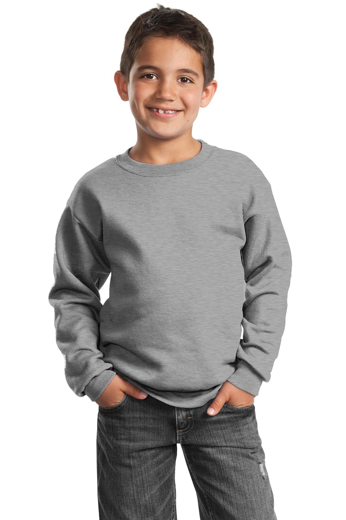 Port & Co ™  Youth Core Fleece Crewneck Sweatshirt.  PC90Y