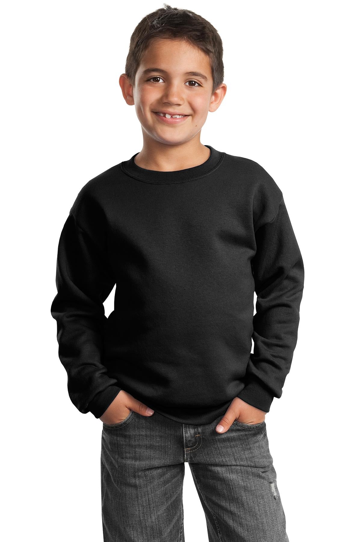 Port & Co ™  Youth Core Fleece Crewneck Sweatshirt.  PC90Y