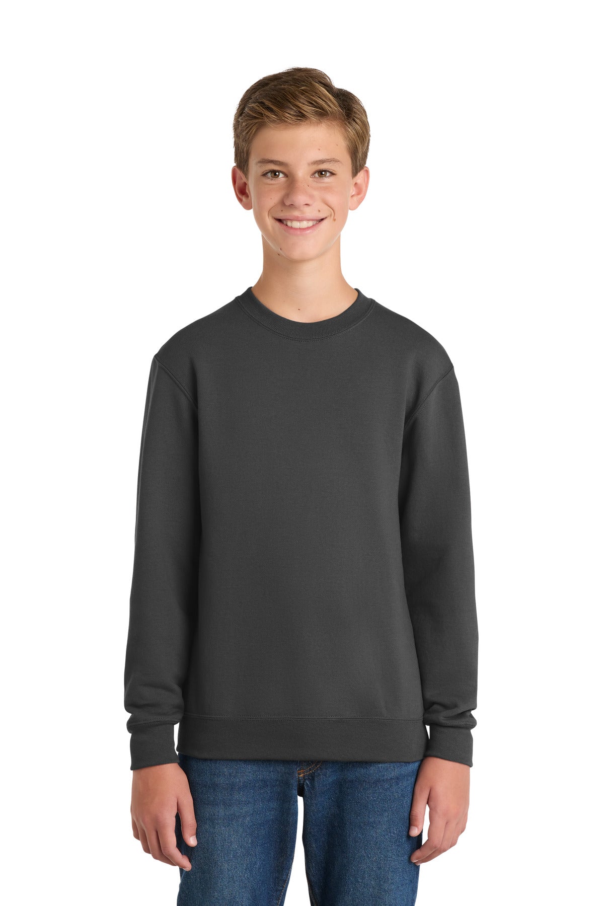 Port & Co ™  Youth Core Fleece Crewneck Sweatshirt.  PC90Y