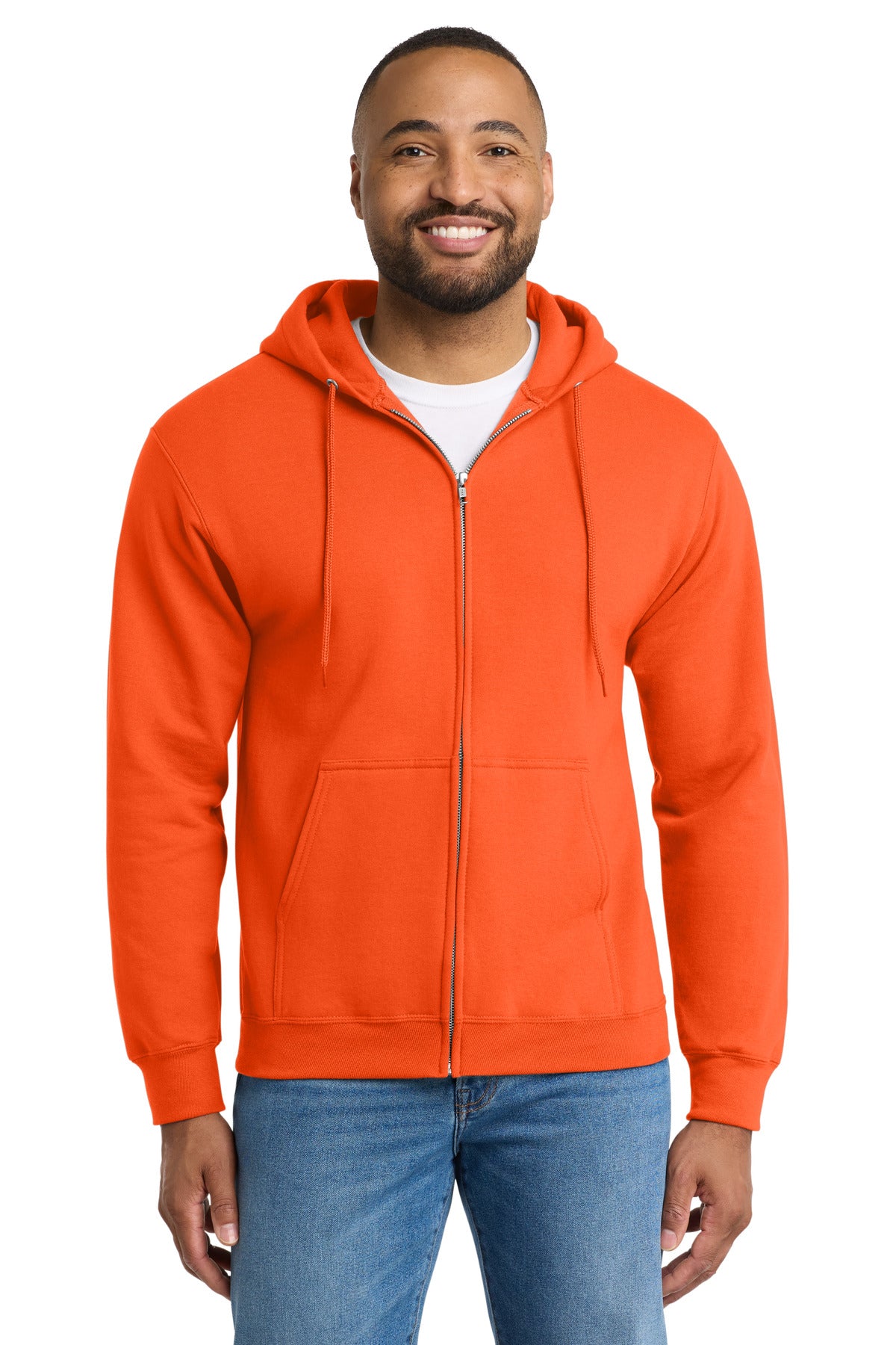 Port & Co ®  Essential Fleece Full-Zip Hooded Sweatshirt.  PC90ZH